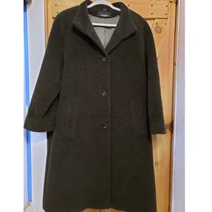 Jones New York teddy / shearling wool jacket